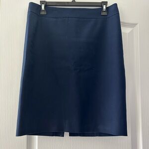 Navy pencil skirt